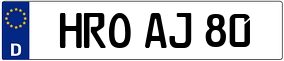 Trailer License Plate